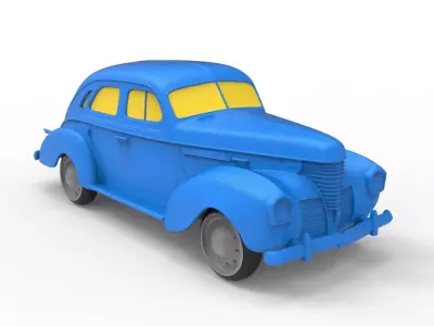 DeSoto Deluxe 1939 Classic Car 3D print model