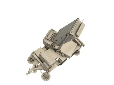 ANTPQ-53 Radar Trailer 3D model
