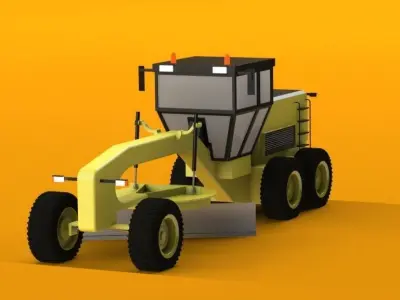 Grader tractor 3D print model