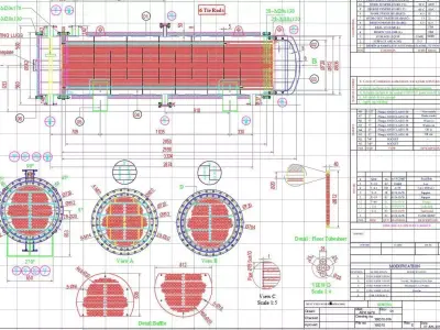 HEAT EXCHANGER - SURFACE AREA 80 m2 3D model