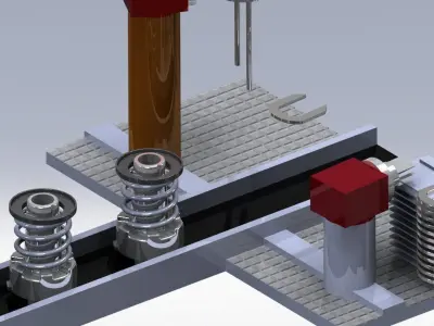 Conveyor assembly design Free 3D model