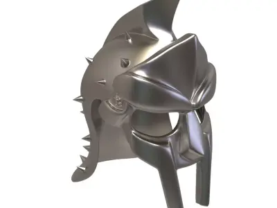Gladiator Helmet - Sculpted 3D print model
