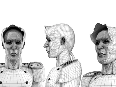 Simon Bolivar 3D model