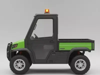 Bright Green Utility Vehicle 3D model