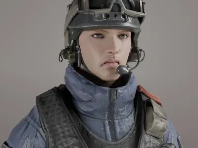 Game Ready Soldier Low-poly 3D model