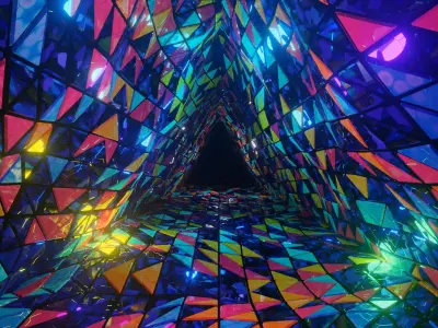 kaleidoscope infinit loop Low-poly 3D model