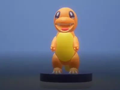 Cartoon lizard model 3d printabkle model 3D print model