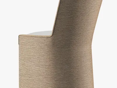 MARISOL SEAGRASS WOVEN BASE TRACK SIDE CHAIR 3D model