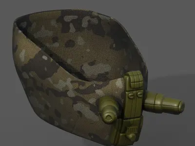 Gas mask respirator scifi futuristic 3d  Low-poly 3D model purchase