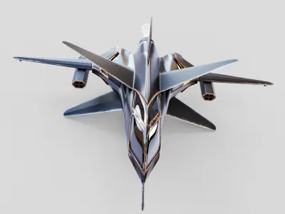 Space Ship Low-poly 3D model buy