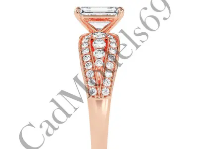 Engagement Ring43 3DM Model with 28 IMAGES and 7 VIDEOS 3D print model