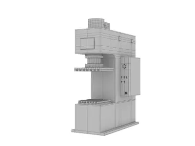 hydraulic press 3D model purchase