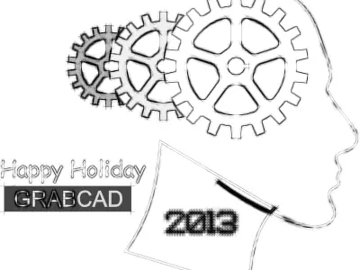 Happy Holiday GrabCad Free 3D model