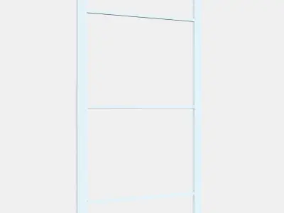 SKYTTA Sliding door frame 3 Low-poly 3D model
