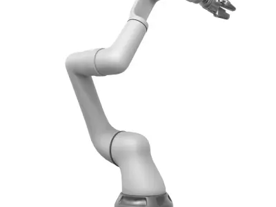Robotic arm manipulator industrial 3D model