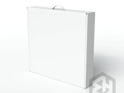 Mockup Packaging Box with Handle 3D model