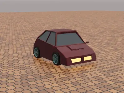 motor car Free 3D model