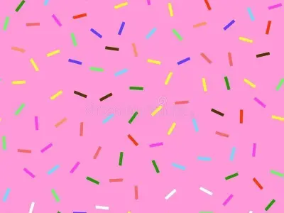 Donut with sprinkles Low-poly 3D model