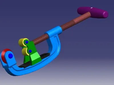 Steel pipe cutter Free 3D model