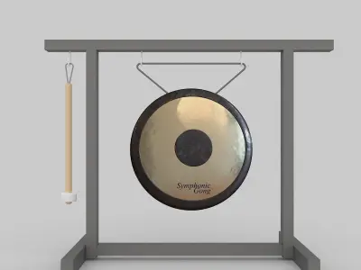 3d gong stand 3D model