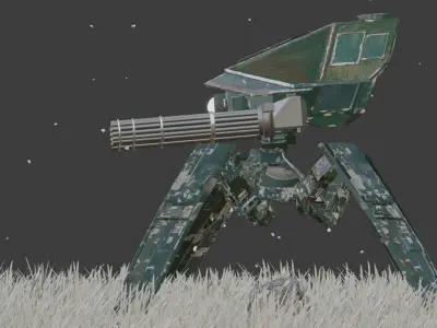 Robot in fog Free 3D model