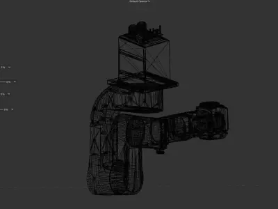 ROBOT ARM RIGGED Low-poly 3D model