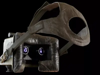 AN-PVS 5 night vision goggles -game ready- Low-poly 3D model