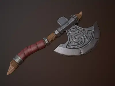 Stylized Axe 3D model purchase