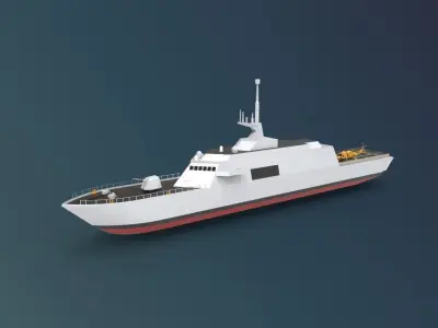 USS Freedom LCS 1 3D model