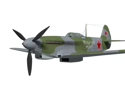 yakovlev yak-9d 3D model purchase