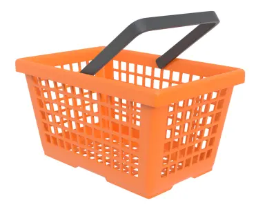 Shopping basket 03 3D model