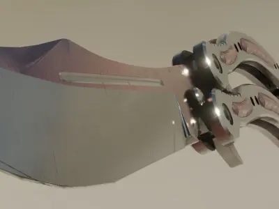 ButterFly Knife Game ready asset Low-poly 3D model