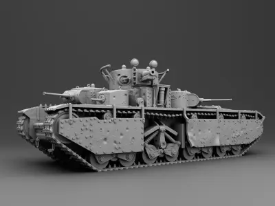 USSR tank T-35 3D print model