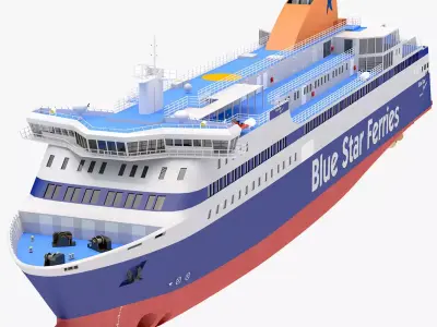Blue Star Ferries - Blue Star Myconos 3D model