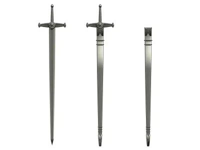 Knight Sword 3D model purchase
