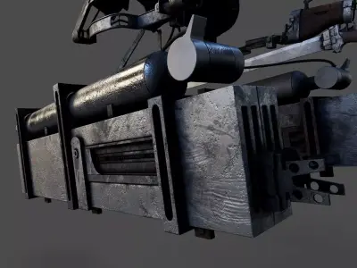 3D Maneuver Gear 3DMG Attack on Titan ODM Weapon 3D model