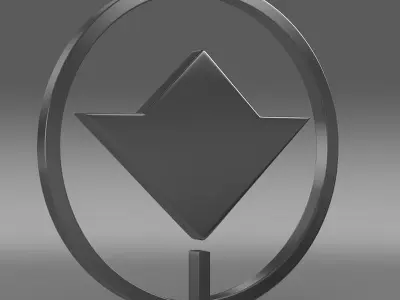 PAZ Logo 3D model