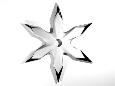 Throwing Star - Type 1 3D model