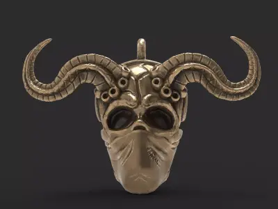 Skull pendant 3D print model get