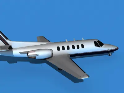 Cessna Citation 550 II Bravo V13 3D model