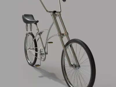 Vintage bicycle PBR 3D model