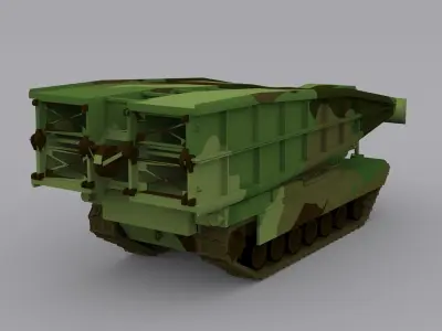 M60  Armoured  Vehicle Low-poly 3D model