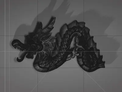 Dragon Relief 3D model