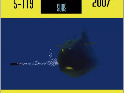 HMS ASTUTE 3d model Low-poly 3D model
