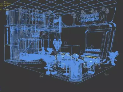 Exhibition - Area - 9X6-3DMAX2009-082 3D model