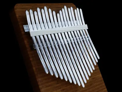 Melodic Treasures Exquisite 3D Kalimba Models  3D model