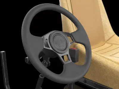 Car Interior Elements Asset PBR 3D model