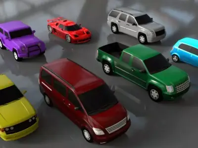 Car 3D Model  Low-poly 3D model