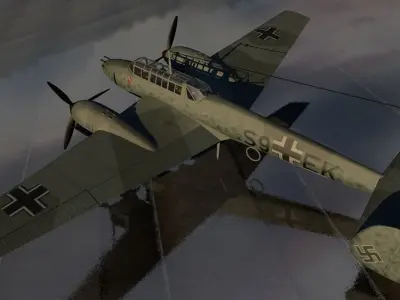 Messerschmitt Bf-110 C-7 3D model