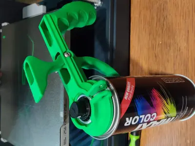 Superior Spray Can Pro Holder V2  Ergonomic 2 Part STL M3 or M4 Free 3D print model